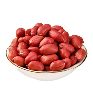 东北红皮花生米25年农家新货不带壳四粒红新鲜小粒红衣花生仁500g