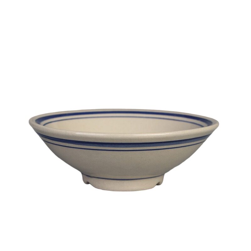 仿古酒碗中式土碗复古大号双线粗陶蒸碗古代道具碗商用火锅蘸料碗