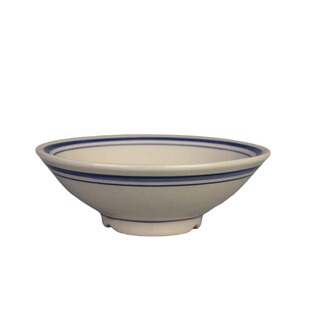 仿古酒碗中式土碗复古大号双线粗陶蒸碗古代道具碗商用火锅蘸料碗