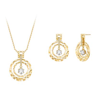 TWINSLULU肌理感波光项链耳饰