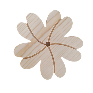 龙猫兔子松鼠鹦鹉笼子装饰玩具旋转小花松木解闷磨牙咬笼柜通用