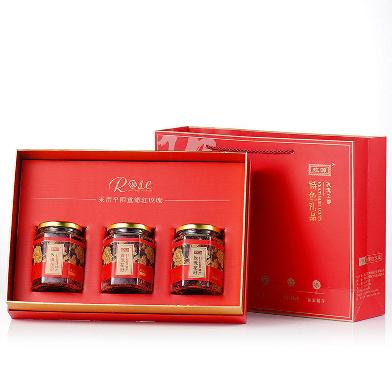玫源玫瑰花茶礼盒济南特产大朵花