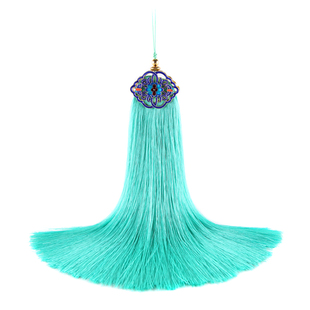 高档宫廷复古流苏景泰蓝挂件中国风挂饰中国结真丝人造丝穗子吊穗