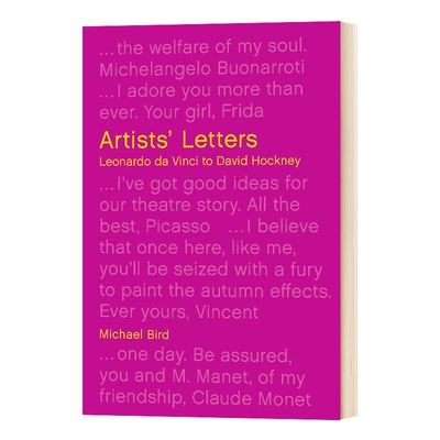 艺术家的信件 英文原版 Artists' Letters Leonardo da Vinci to David Hockney 达芬奇致霍克尼的信 英文版 进口英语原版书籍