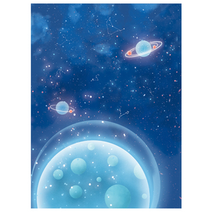 A4星空折纸彩纸手工纸幼儿园儿童卡通长方形单面印花学生飞机叠纸