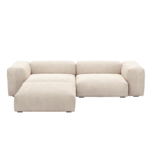 北欧客厅豆腐块布艺沙发灯芯绒可拆洗公寓民宿侘寂风沙发现代简约