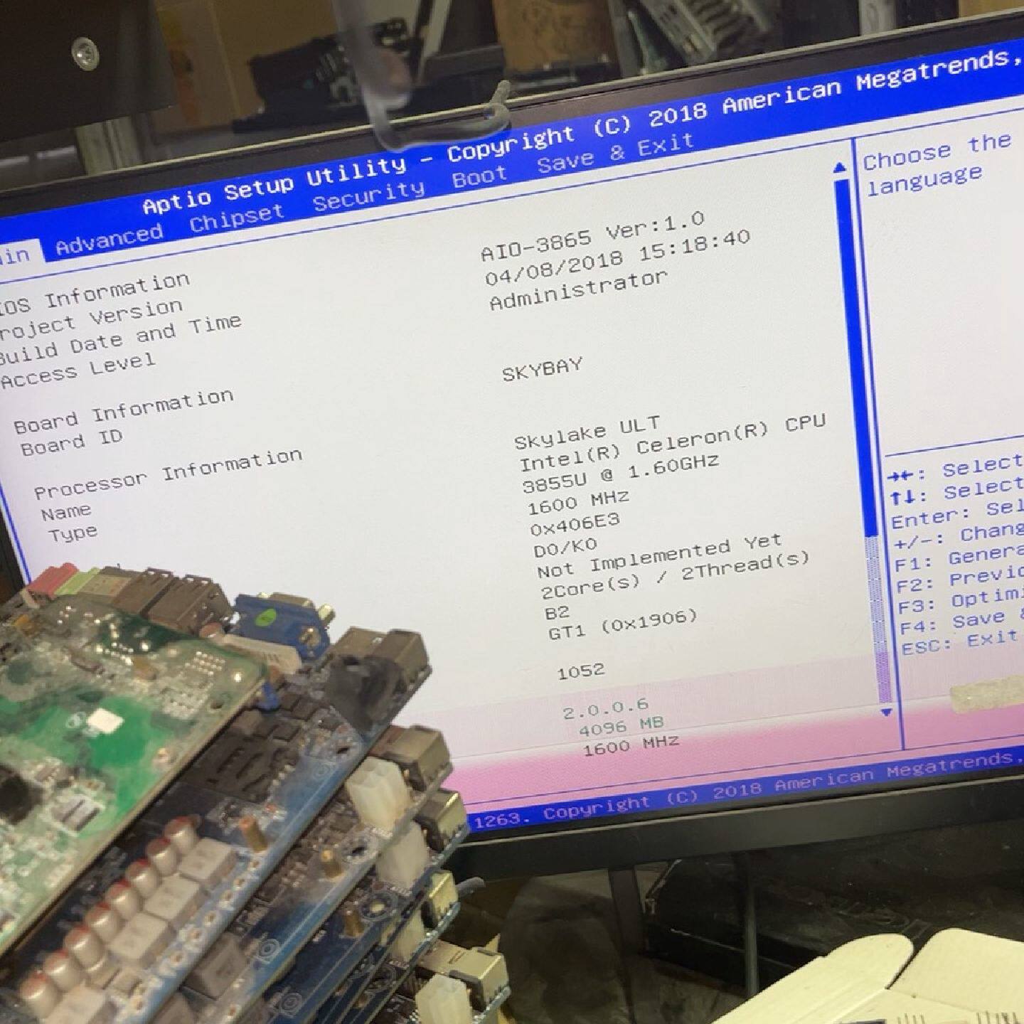 议价-3855U主板 件 成色还行 有点使用痕迹