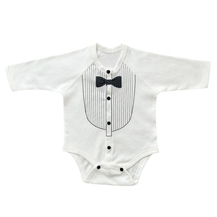 新生婴儿衣服初生宝宝纯棉包屁衣春夏季三角哈衣满月绅士连体衣男