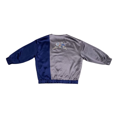 云饰图腾宽松刺绣真丝休闲卫衣