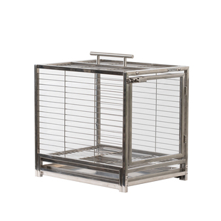 鹦鹉笼子牡丹玄凤专用304不锈钢外带鸟笼遛鸟精品外出笼透明横丝