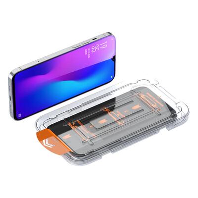 适用于OPPOR17钢化膜无尘仓全屏覆盖新款R17Pro高清抗蓝光防指纹手机膜秒贴玻璃R17贴膜神器OPPO防尘盒保护膜