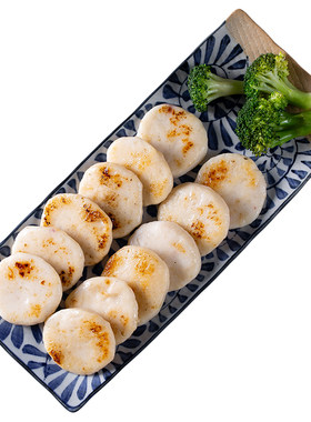 潮汕500g冷冻海鲜小吃手打墨鱼饼