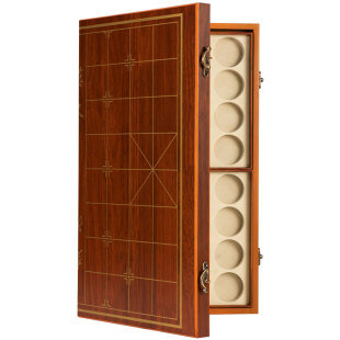 中国象棋收纳盒双兜折叠棋盘打开就能下棋的装棋盒子取收棋子方便