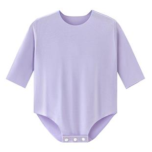 莫代尔婴儿包屁衣夏季薄款爬服新生儿衣服男女宝宝连体衣三角哈衣