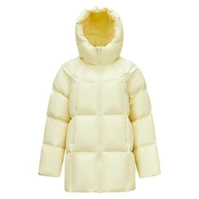 森马90绒子厚款三防龟背羽绒服女