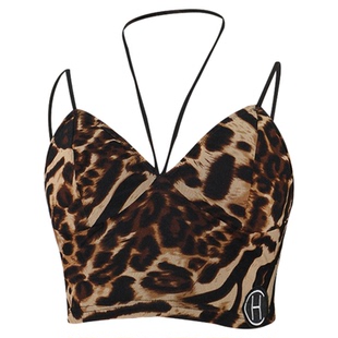 HCDANCE专业拉丁舞裙复古性感吊带修身半裙豹纹包臀DS008+DX2052