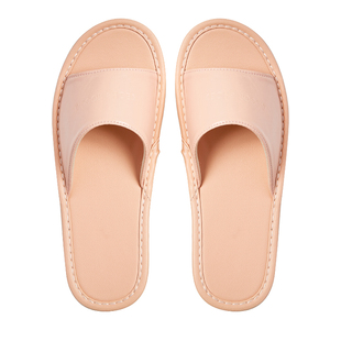 皮拖鞋定制logo试衣间美容院专用高级感顾客四季拖鞋家用招待客人