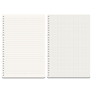 晨光文具活页纸B5学生活页本a5替芯可拆卸外壳26孔B5方格网格纸a4笔记本简约活页夹可替换横线内芯meeboki