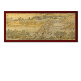 清明上河图拼图1000片带相框巨幅1米书房装饰挂画高难度手工拼装