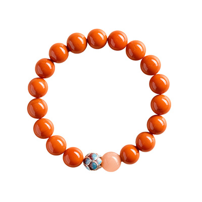 【好运莲莲】原矿南红手串女款