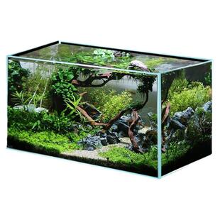 超白鱼缸玻璃鱼缸桌面客厅生态斗鱼金鱼乌龟缸造景懒人养鱼玻璃缸