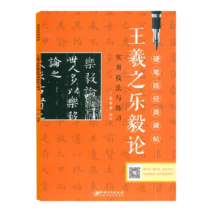 王羲之乐毅论实用技法与练习 硬笔临经典碑帖 钢笔楷书练字帖临摹历代碑帖精粹 技法讲解书法学习硬笔临古帖 硬笔书法入门教程书籍