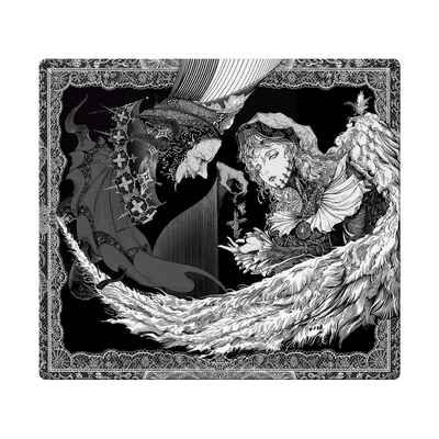 风垫琦垫【羽】微蚀刻玻璃鼠标垫