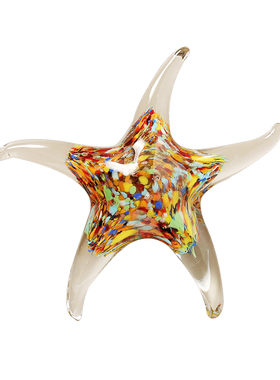 琉璃彩色海星摆件现代客厅样板房