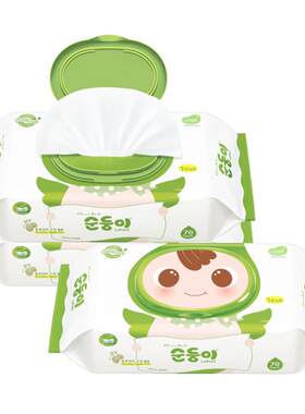 顺顺儿韩国进口新生婴儿湿巾