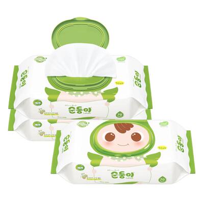顺顺儿韩国进口新生婴儿湿巾加厚