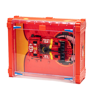 【顺丰包邮】异启积木8格车展示盒勒芒赛车积木玩具积玩视界推荐