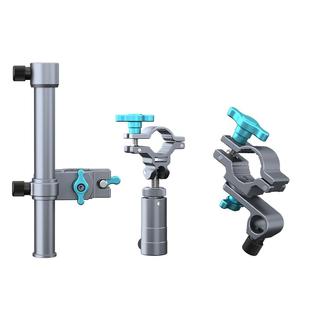 一帆精工钓椅配件欧式钓椅伞架轻量铝镁合金炮台支架通用型三件套