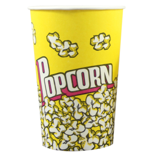 爆米花桶一次性纸桶卡通爆米花杯子电影院餐厅专用32A/46盎司定制