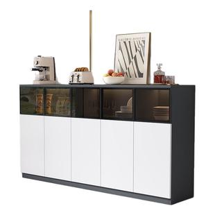 蜂窝铝餐边柜靠墙一体客厅小立柜边柜现代简约家用厨房收纳储物柜