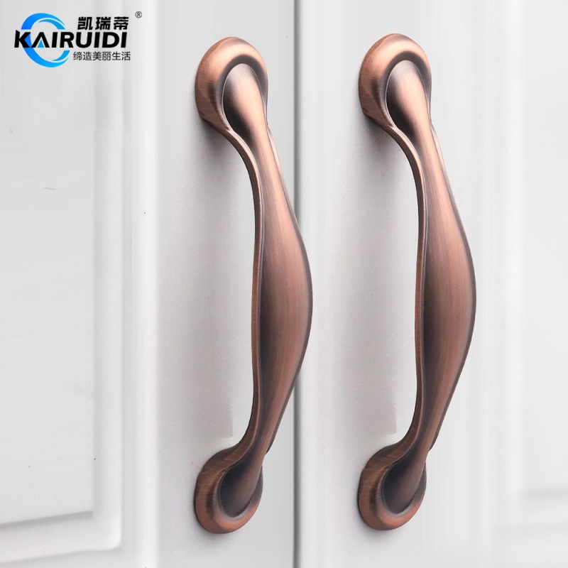 中式橱柜门拉手单孔抽屉拉手门板哑红衣柜古典家具五金手柄门把手