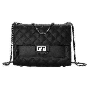 稻草人包包女包真皮2026新款牛皮菱格链条包时尚斜挎包百搭单肩包