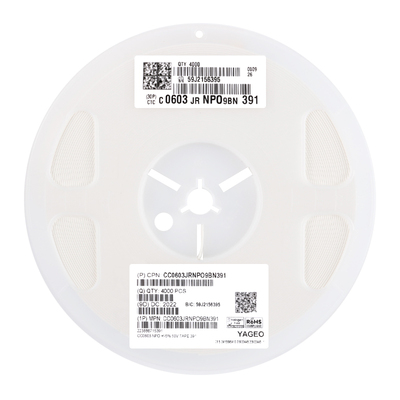 原装贴片电容CC0603JRNPO9BN391