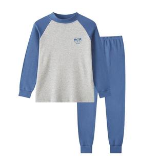 男童秋衣秋裤纯棉大童女童全棉内衣套装男孩青少年儿童棉毛衫睡衣