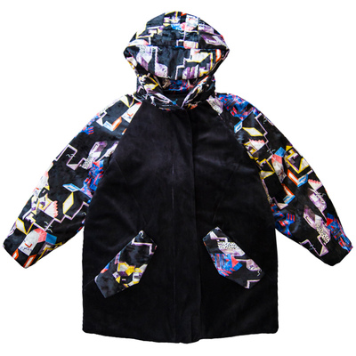 清仓金丝绒港风学生ins棉衣外套