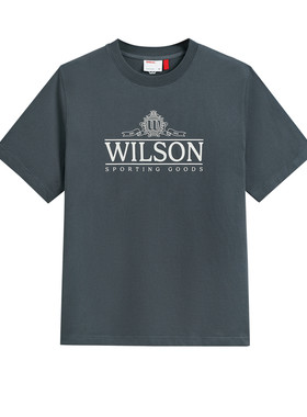Wilson威尔胜官方夏季男士网球运动宽松舒适棉质百搭针织短袖T恤