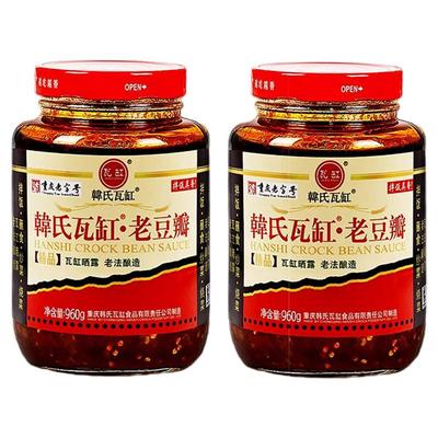 韩式瓦岗960g大罐装老豆瓣