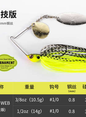 RIKAON野犬DEVIL WEB魔网复合亮片金属路亚假饵防挂鲈鱼黑鱼远投