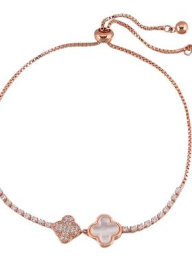 新款彩色多宝锁骨链时尚气质锆石