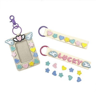 卡通刺绣贴爱心星星翅膀流星笑脸可爱补丁贴自粘箱包鞋子配饰