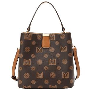 稻草人女士包包2025新款百搭小众单肩包斜挎包妈妈款手提包托特包