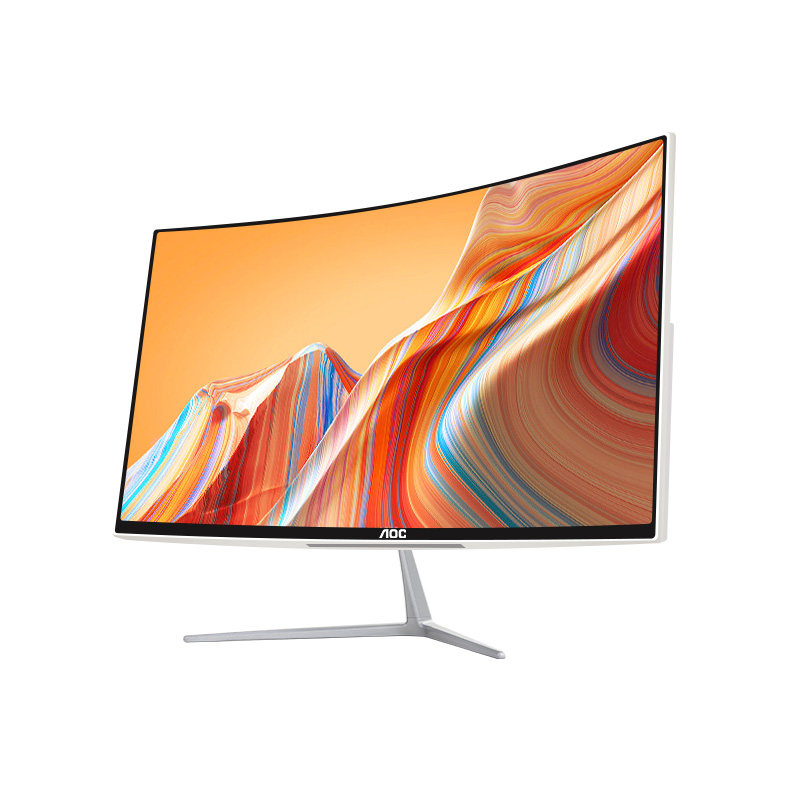 AOC品牌电脑一体机办公家用游戏高清一体机式24寸全套整机电脑台式机27寸曲面屏苹果华为戴尔华硕惠普联想