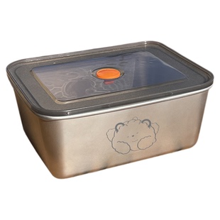 甄义堂304不锈钢米饭杂粮分装小饭盒微波收纳健身减脂保鲜便当盒