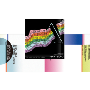 物色时差「假专辑」平克弗洛伊德月之暗面摇滚乐队音乐插画冰箱贴