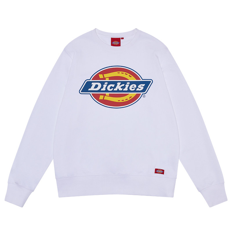 Dickies情侣款秋冬印花圆领卫衣套头潮牌男女同款宽松纯棉上衣