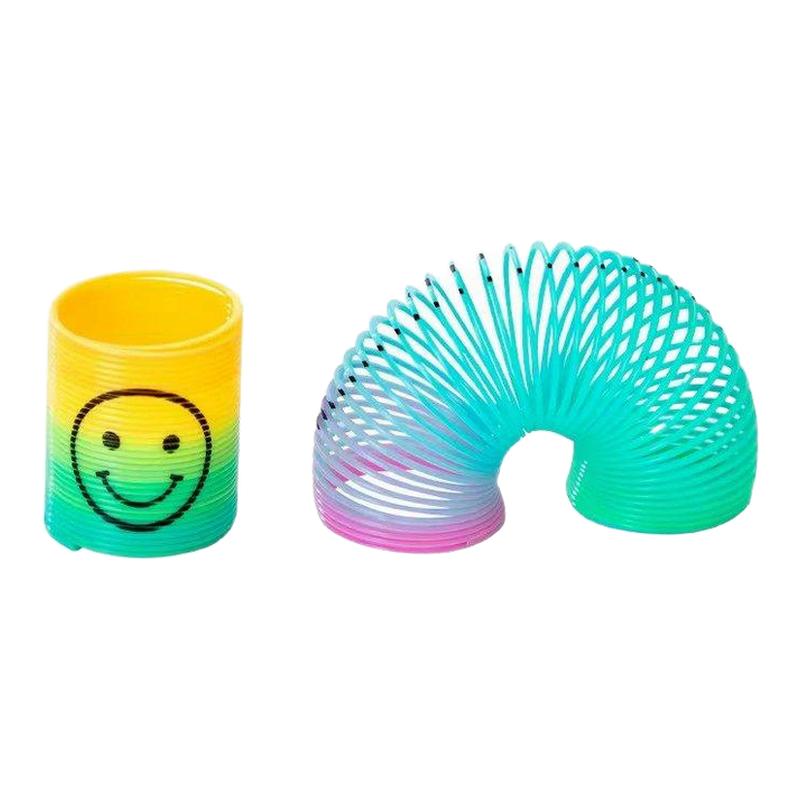 彩虹圈迷你笑脸弹簧圈叠叠圈